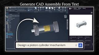 Engineering Text-to-CAD | Leo AI generates parametric assembly from textual prompt