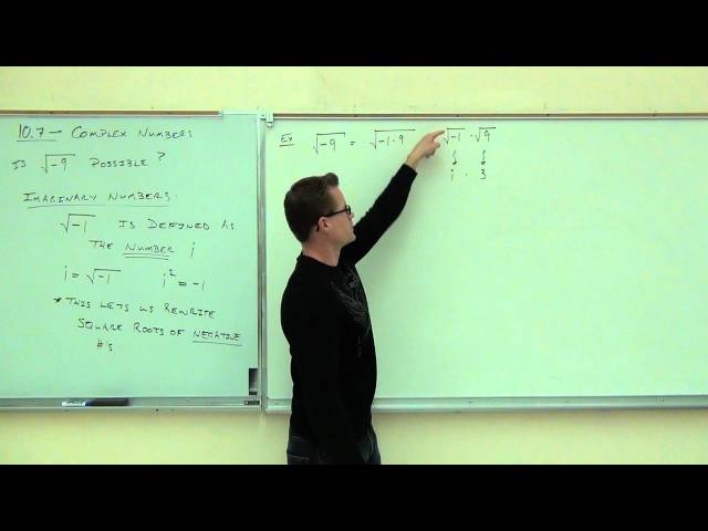 Intermediate Algebra Lecture 10.7 Part 1 - YouTube
