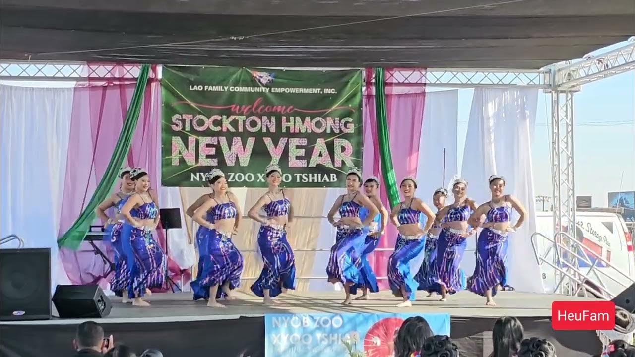 Viv Ncaus Koom Siab Opening Dance Comp. RD. 2 Stockton Hmong New