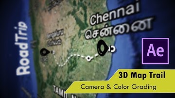 3D Map Trails 😍 Travel Videos • Vlog Intro • AfterEffects