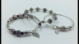 Beaded Wire Bangle Tutorial