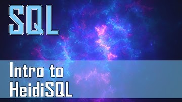 HeidiSQL installeren en gebruiken