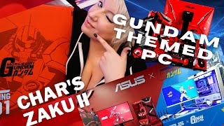 ⚡Char's Zaku II Asus Computer Case!⚡ Affordable Gundam Computer Build with Components⚡ #gunpla