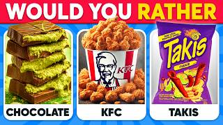 Would You Rather - Ultimate Junk FOOD Edition 🍕🍩🥤 Jelly Quiz
