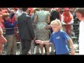 Queen Máxima has her butt grabbed by Fred de Graaf during Koningsdag 2014