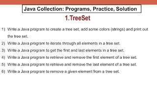 TreeSet (Exercises 1) for beginner