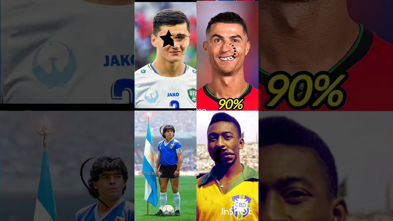 “GOAT Fight 👑 CR7, Pele, Maradona & Abduqodir Clash!”