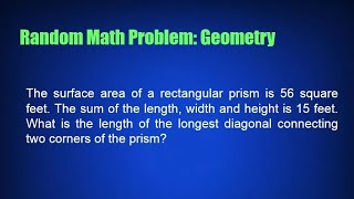 Random Math Problem: Geometry