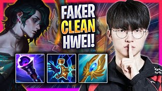 FAKER IS SO CLEAN WITH HWEI! - T1 Faker Plays Hwei MID vs Aurelion Sol! | Season 2024