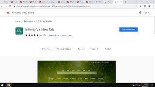 Infinity V+ New Tab hijacker removal. screenshot 1