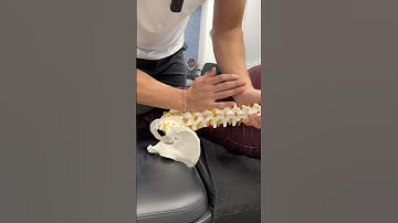 Demonstrating a very specific and powerful lower back adjustment