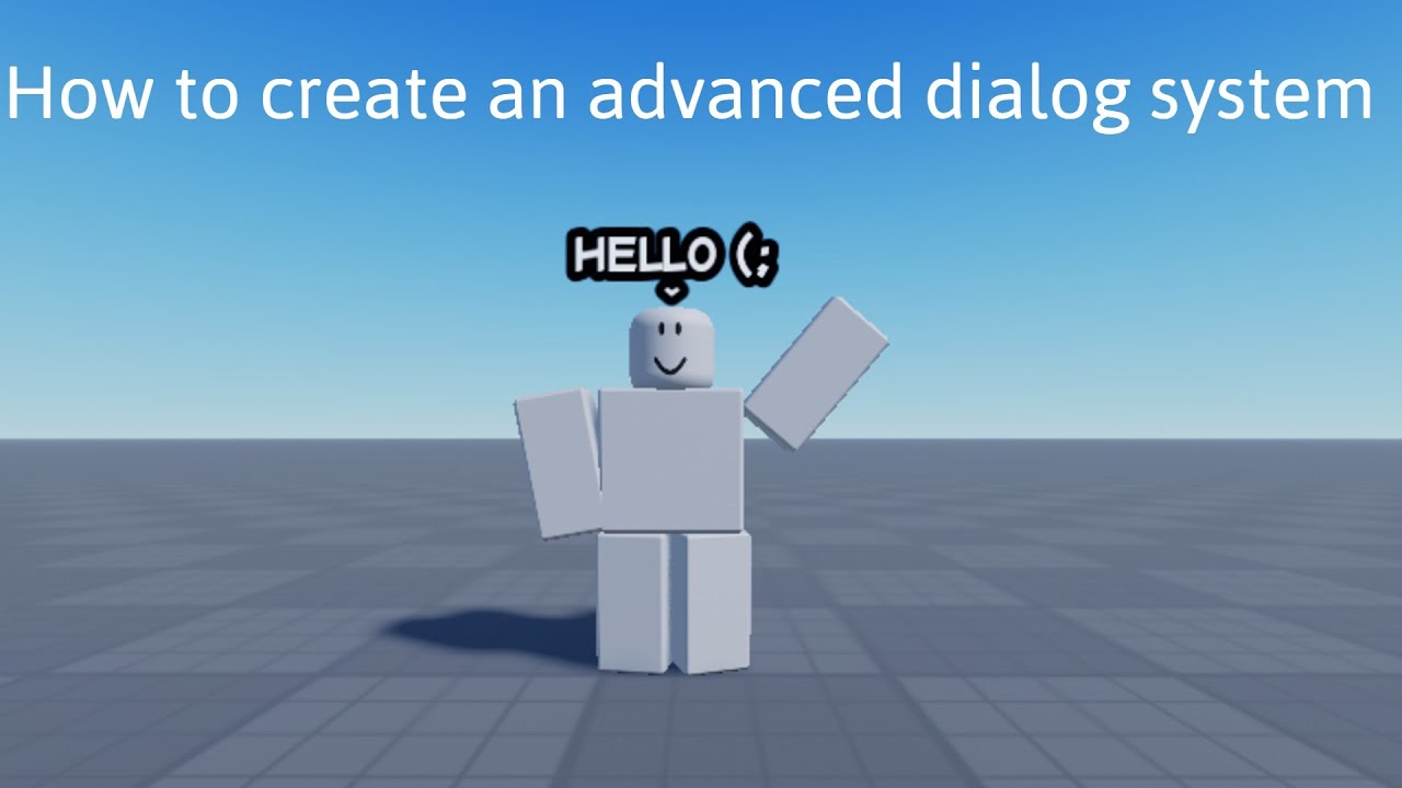 HOW TO MAKE AN ADVANCED DIALOG SYSTEM IN ROBLOX STUDIO (free model in ...