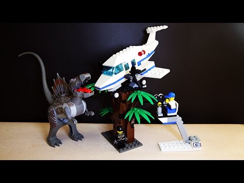 A detailed look at the Lego Jurassic World 75936 Jurassic Park: T. rex Rampage set that is inspired . 