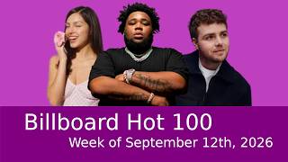 Billboard Hot 100 | Week of September 12th, 2026 Records Of The Us Billboard Hot 100 Music Chart