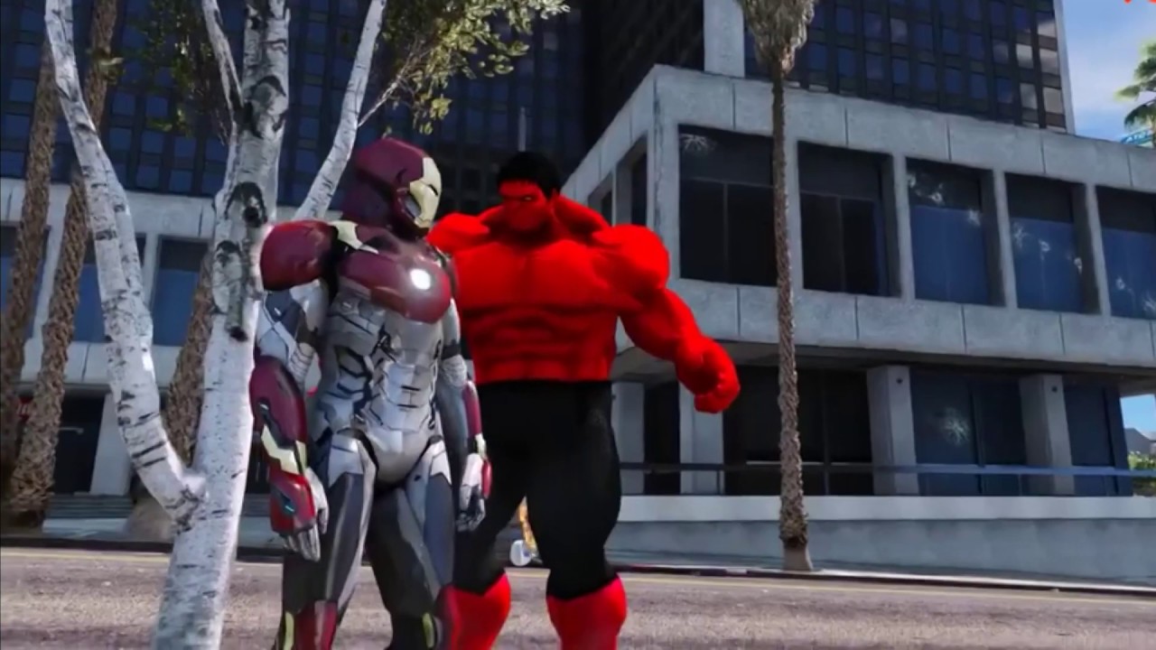 IRON MAN VS RED HULK - YouTube