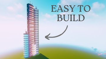 Minecraft Tutorial | Easy Modern Skyscraper (Part 1/2)