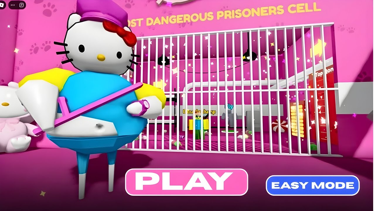 I Tried ESCAPING HELLO KITTY! BARRY’S PRISON 😱 | No Commentry, No Death | Roblox Walkthrough Game 4K