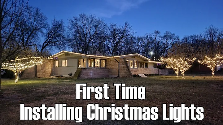 First Time Installing Christmas Lights!!!