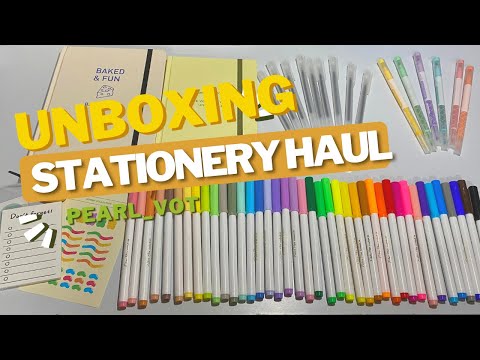 Video #3 Unboxing Stationery Haul 2022 | Shopee 11.11|... - youtube