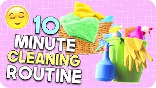 10 Minute Cleaning Routine! How to tidy any space FAST!