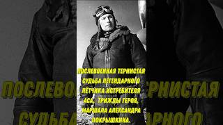 Послевоенная тернистая судьба трижды героя лётчика истребителя Аса маршала Александра Покрышкина!