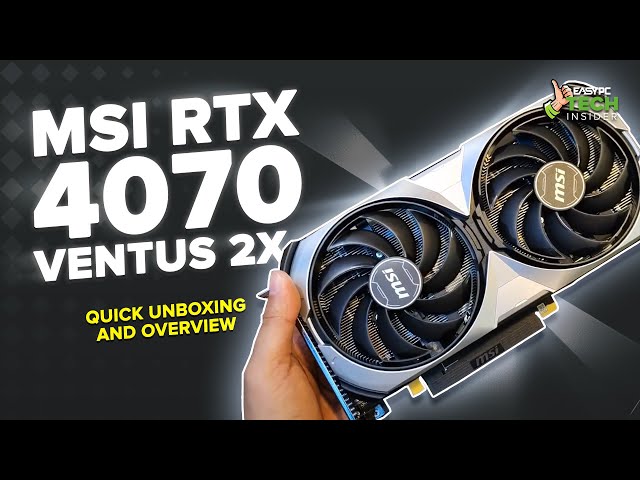 MSI GeForce RTX™ 4070 SUPER 12G VENTUS 2X OC