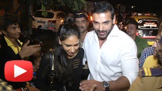 EXCLUSIVE : SPOTTED John Abraham With Wife Priya Runchal At A Party