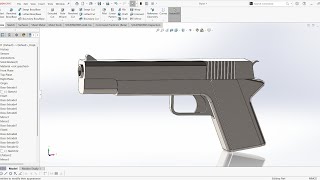 How to make a gun model in Solidworks / gun design in Solidworks  screenshot 4