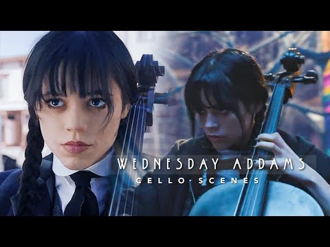 Scenes from Wednesday | Wednesday Addams plays The Cello