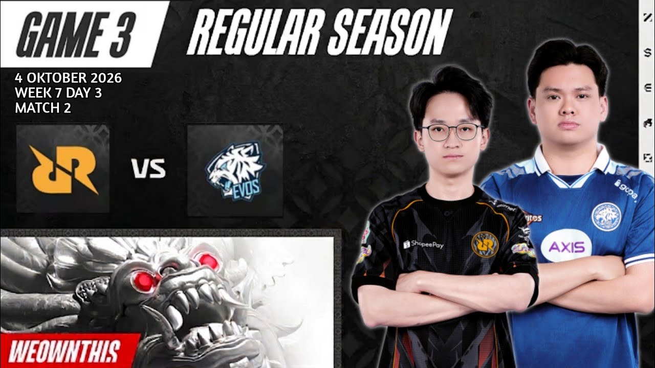 KINGDOM MANA SUARANYA !! | RRQ VS EVOS | GAME 3 | MPL ID S18 REGULAR SEASON WEEK 7 DAY 3