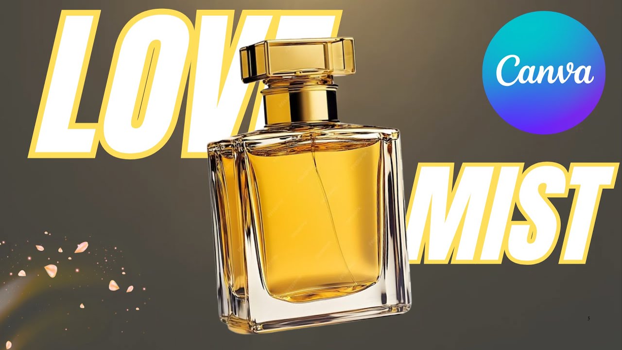 How to Create a Perfume Animation Video Ad in Canva |Fragrance ads Making😱