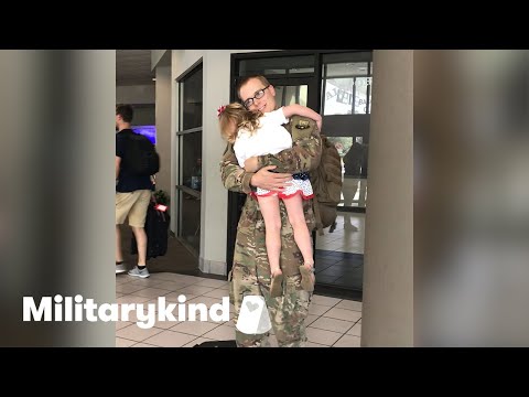 Daddy's girl tricked into homecoming surprise | Humankind