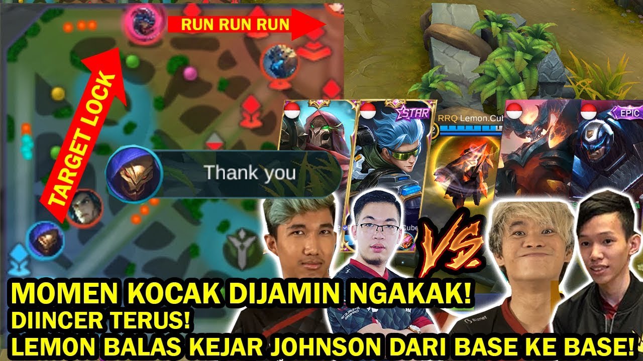 MOMEN KOCAK! TUTURU VS LEMON! LEMON DIINCER TERUS, LEMON BALAS KEJAR JOHNSON DARI BASE SAMPE BASE!