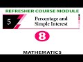 8th Maths  Refresher Course Answer Key Unit 5