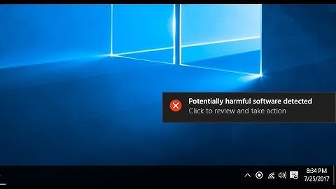 How to Fix Potentially Harmful Software Detected Error in Windows 10