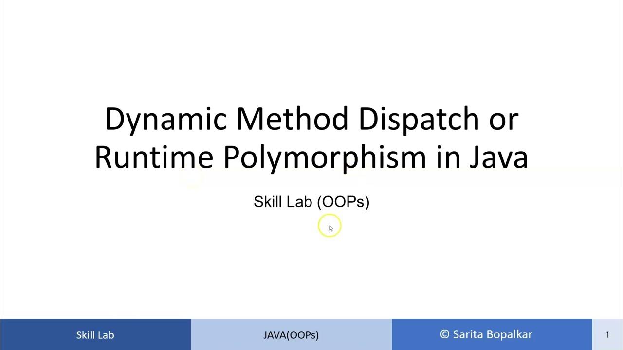 Dynamic Method Dispatch - YouTube
