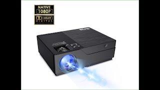 BEST Native 1080P LED VIDEO PROJECTOR from JIMTAB M18 4500 Lux HD REVIEW