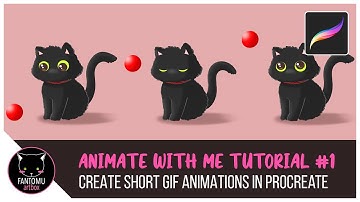 Animate With Me | Tutorial 1 [Create short GIF Animations in Procreate]