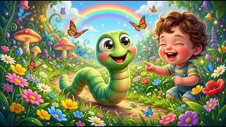 🎵 Wiggly Worm Dance Song | Cute Nature Song for Preschool Learning