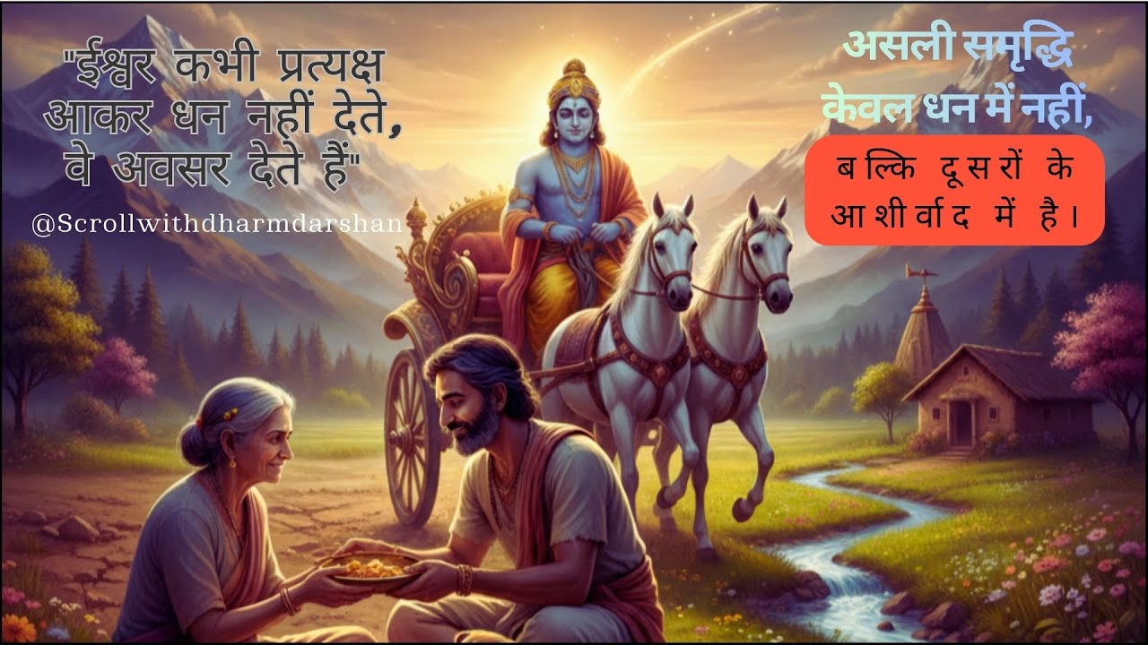 सेवा का चमत्कार: जब ईश्वर सारथी बने 🙏, ✨, 🕉️