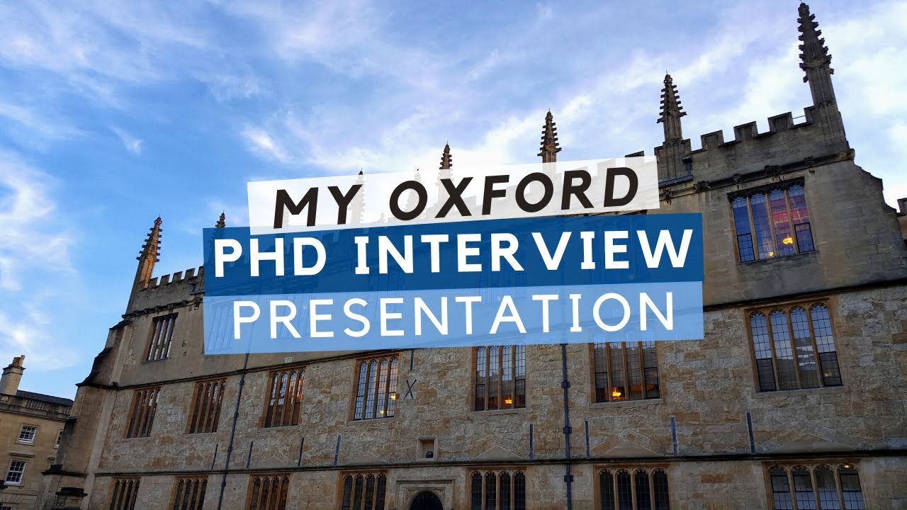 personal presentation for phd interview