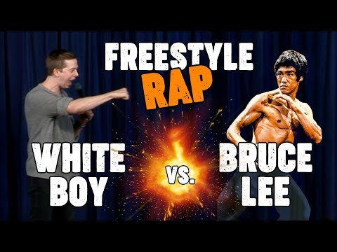 White Boy freestyle raps about Bruce Lee!