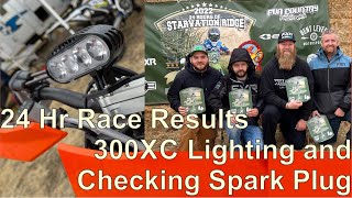 2022 Starvation Ridge Race Review | Talking Lighting on 2023 KTM 300XC and Checking Plug