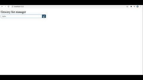 Grocery List Manager