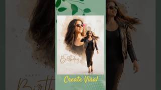 Birthday Poster Photo Editing In AI | Instagram Happy Birthday Photo Editing In Chat GPT