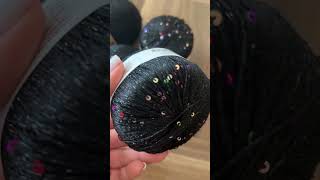 Do you like knitted items with sequins? ✨ А вы любите вязаные изделия с пайетками? #yarn
