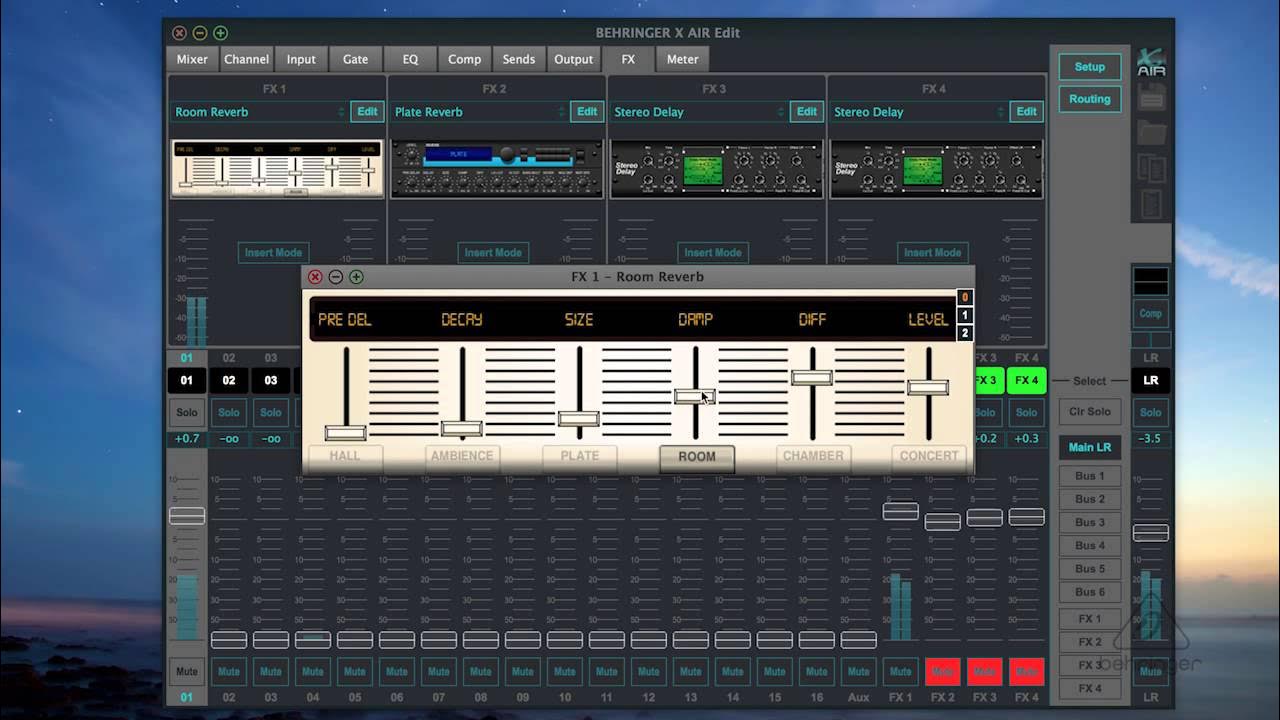 X AIR How To FX Rack (X AIR EDIT) YouTube
