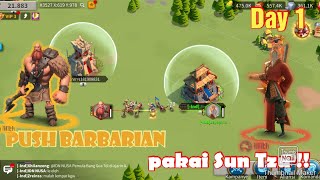 push power dan farming barbarian -RISE OF KINGDOM Indonesia @Krisdiarjasa