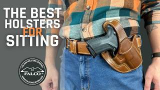 Falco Cross Draw Leather Holster For Ruger GP100 4.2" .357 Mag | OWB Cowhide Holster With Thumb Break