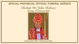 Provincial State Funeral for the late Bishop Dr John Bolana